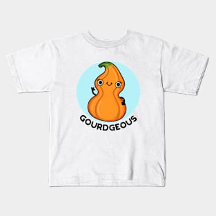 Gourdgeous Funny Veggie Pun Kids T-Shirt